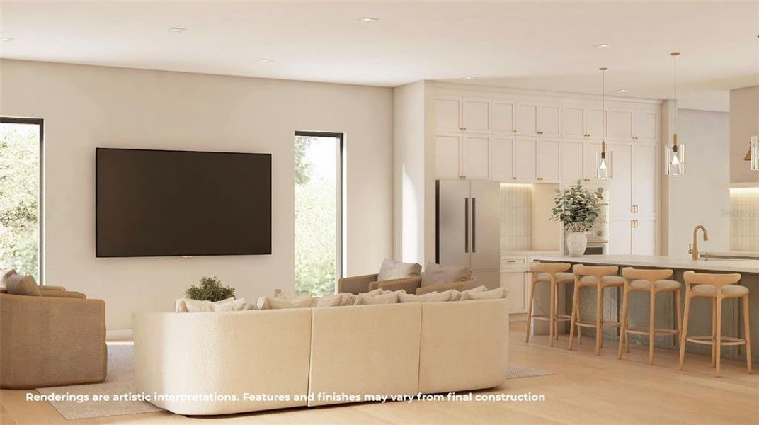 Furnished interior view inside a new home in , Orlando (Image 5).