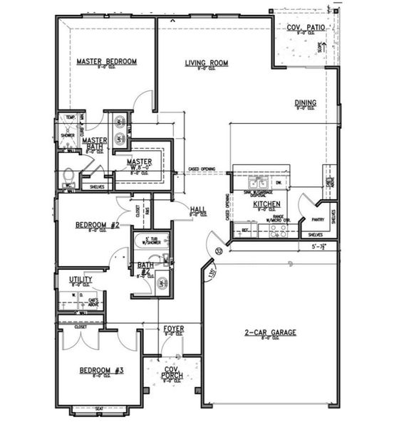 2D floor plan layout of this home in , Conroe, TX (Image 3).