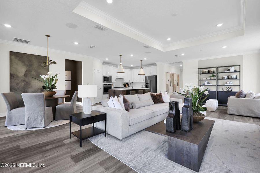 Furnished interior view inside a new home in , St. Johns (Image 10).