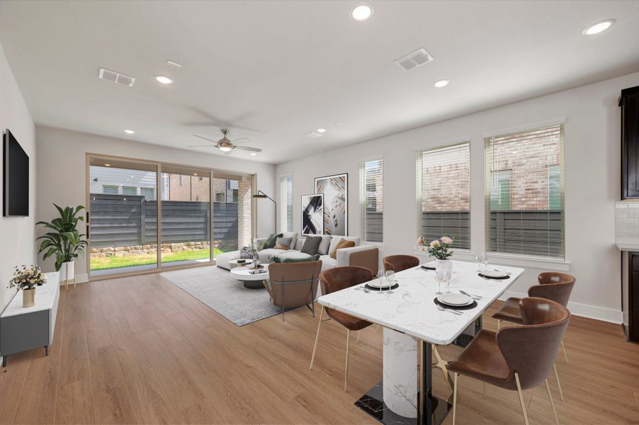 Furnished interior view inside a new home in Union Park, Little Elm (Image 6).