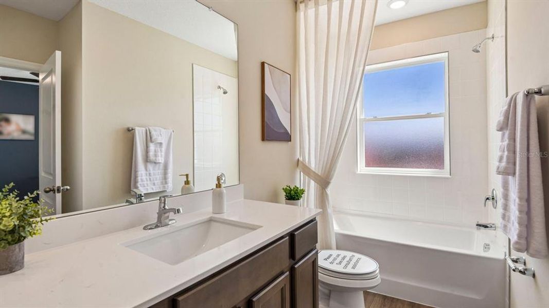 Furnished interior view inside a new home in Sanctuary at Citrus Park Townhomes, Tampa (Image 16).