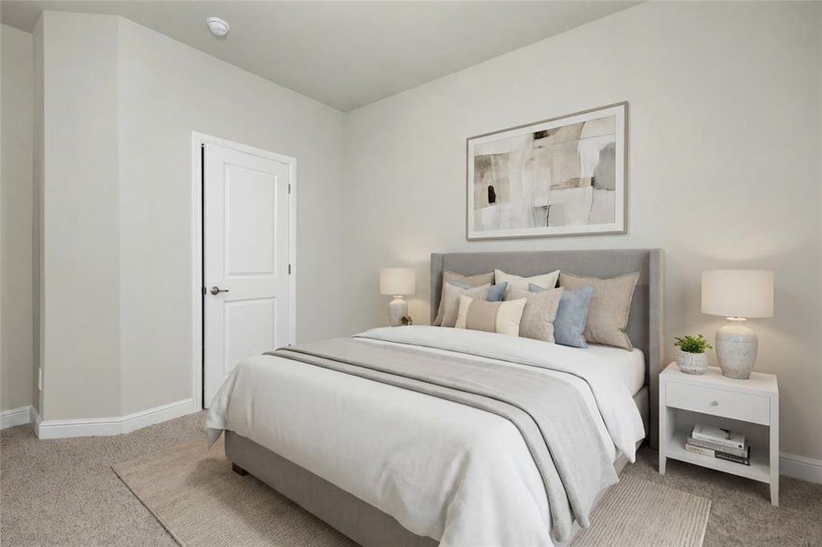 Furnished interior view inside a new home in Trails of Elizabeth Creek, Fort Worth (Image 15).