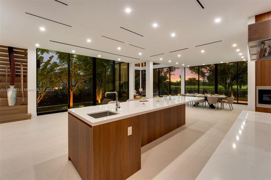 Furnished interior view inside a new home in , Miami Beach (Image 7). Furnished interior view inside a new home in , Miami Beach (Image 7).