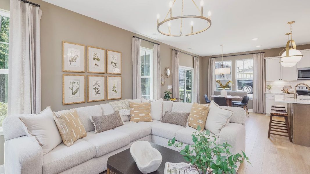 Furnished interior view inside a new home in Sidney Creek Single Family, Zebulon (Image 16).
