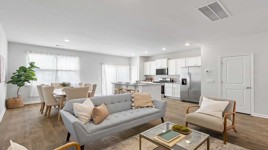 Furnished interior view inside a new home in Carolina Groves Townhomes, Moncks Corner (Image 9).