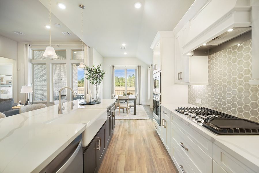 Representative furnished interior of a home built from the McKinney by Beazer Homes in Ellwood: Heritage Collection, Iowa Colony (Image 7). Representative furnished interior of a home built from the McKinney by Beazer Homes in Ellwood: Heritage Collection, Iowa Colony (Image 7).