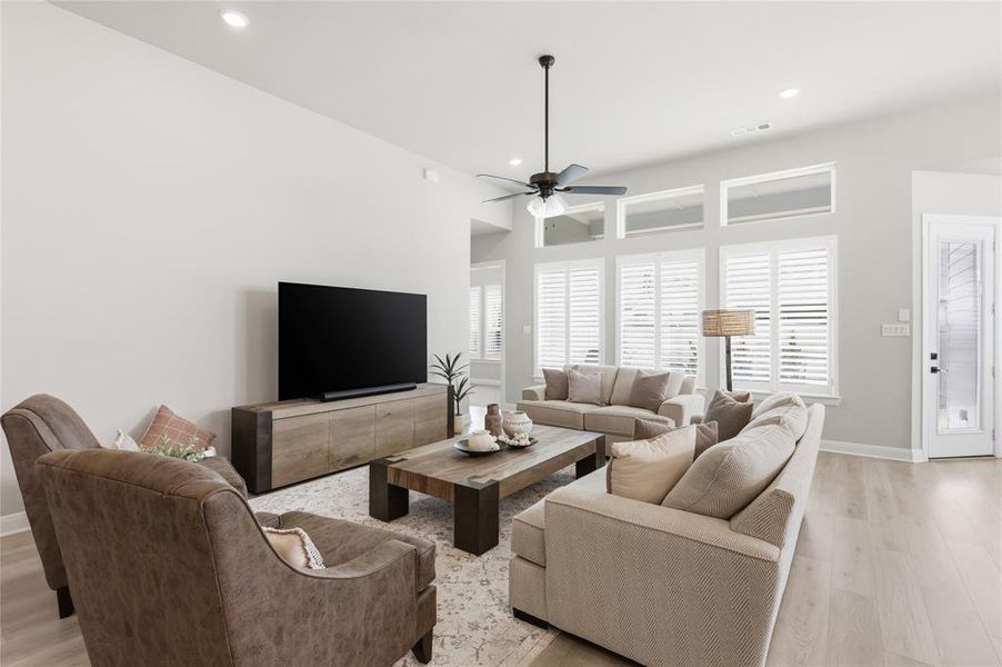 Furnished interior view inside a new home in Pecan Square – Classics, Northlake (Image 6).