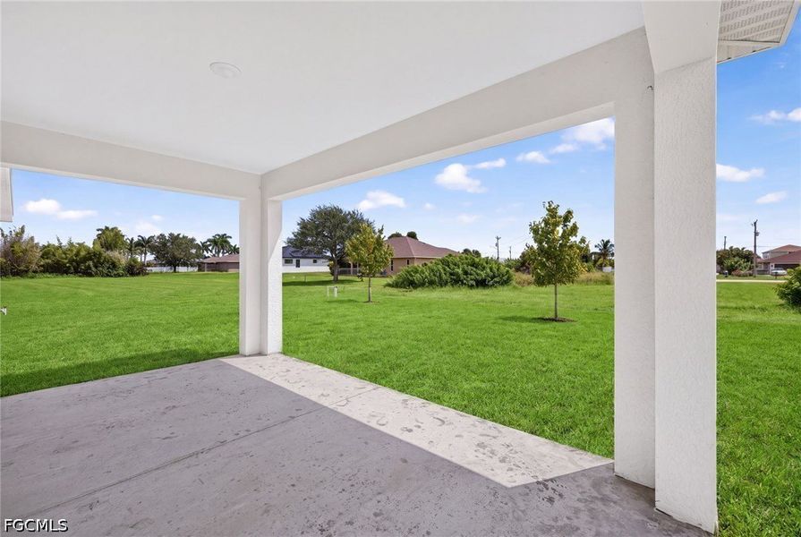 Exterior details and patio area of a home in Cape Coral, Cape Coral (Image 3).