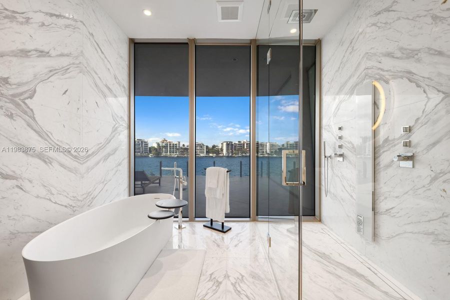 Furnished interior view inside a new home in , Miami (Image 16).