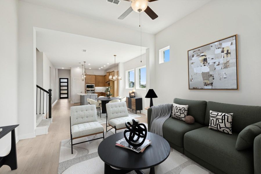 Virtually staged to give you the visual you need to see furniture placement and how the home can live.