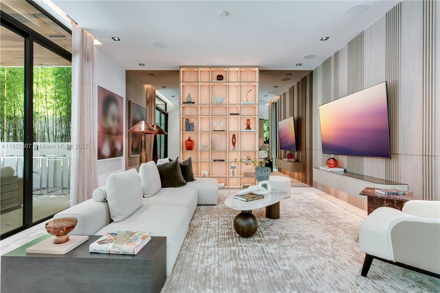 Furnished interior view inside a new home in , Miami (Image 47). Furnished interior view inside a new home in , Miami (Image 47).