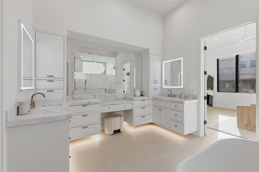 Furnished interior view inside a new home in , Bellaire (Image 18).