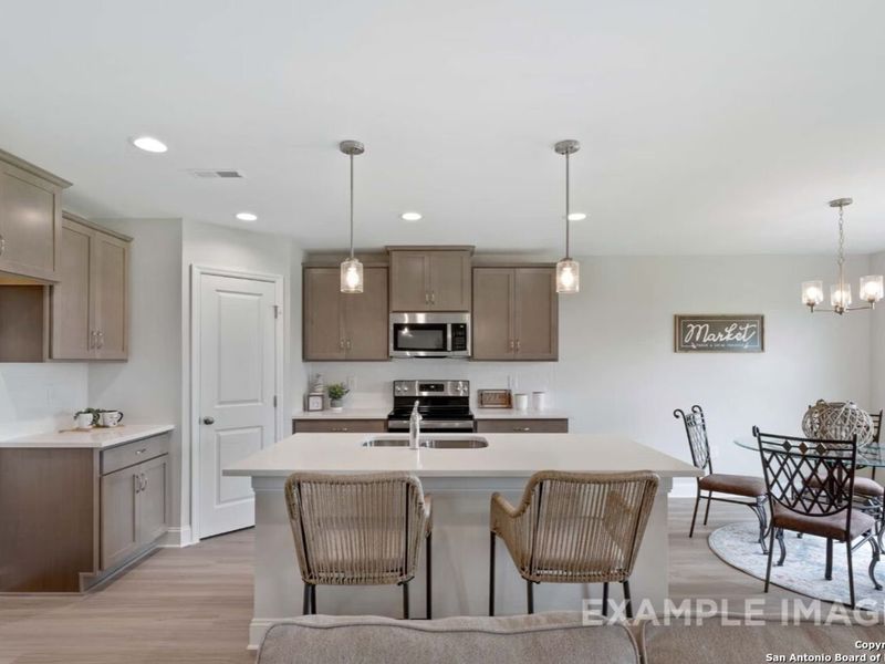 Furnished interior view inside a new home in Bricewood, San Antonio (Image 5).