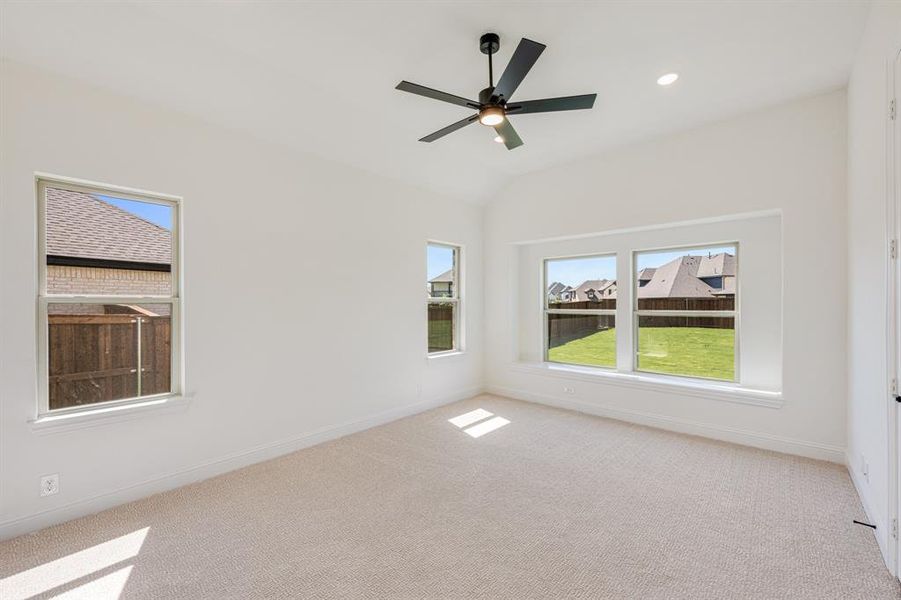 Spacious, unfurnished interior of a new home in Windsong Ranch Classic 61, Prosper (Image 23). Spacious, unfurnished interior of a new home in Windsong Ranch Classic 61, Prosper (Image 23).