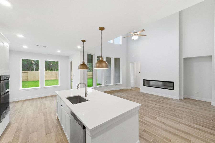Furnished interior view inside a new home in The Colony, Bastrop (Image 5).
