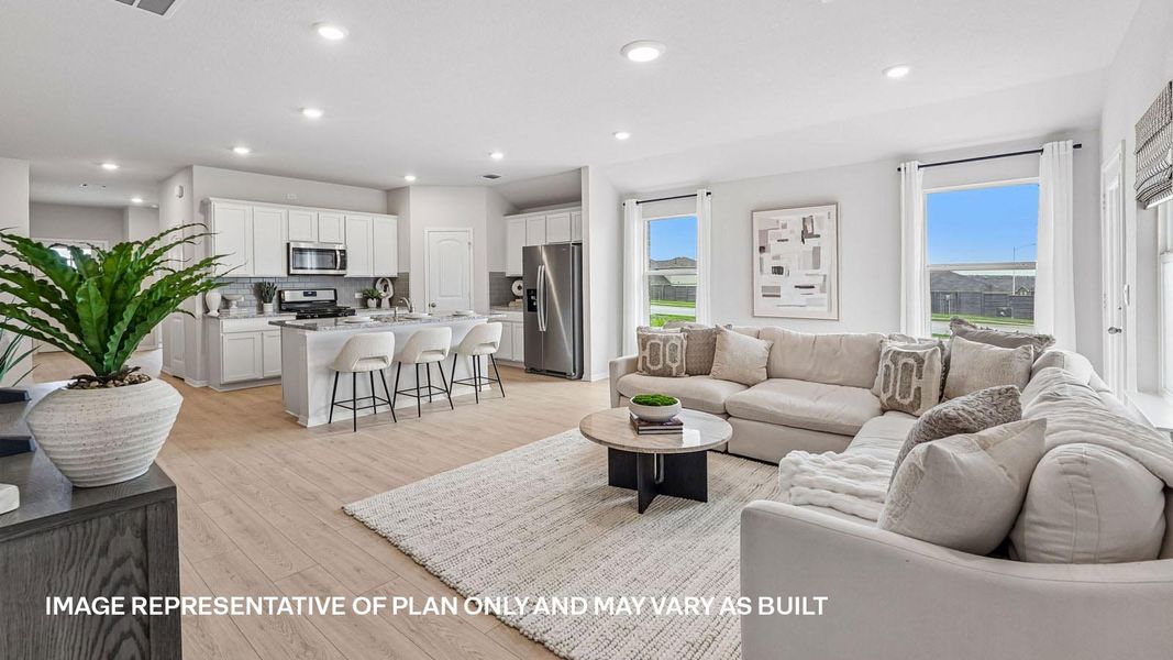 Furnished interior view inside a new home in Carillon, Manor (Image 7).
