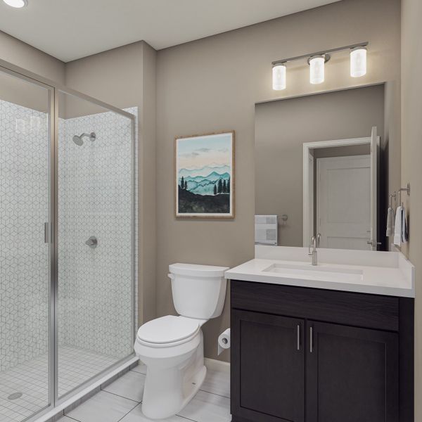 Representative furnished interior of a home built from the 3205 by Tri Pointe Homes in The Aurora Highlands, Aurora (Image 11).