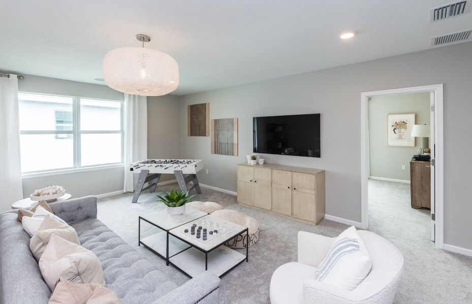 Furnished interior view inside a new home in Highpointe, Stuart (Image 9). Furnished interior view inside a new home in Highpointe, Stuart (Image 9).