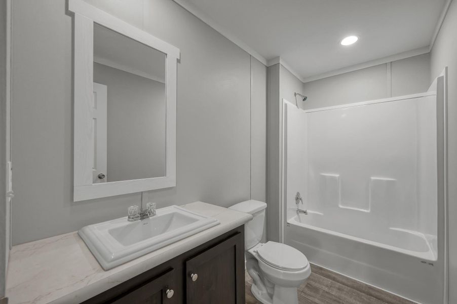 Furnished interior view inside a new home in , New Waverly (Image 8).