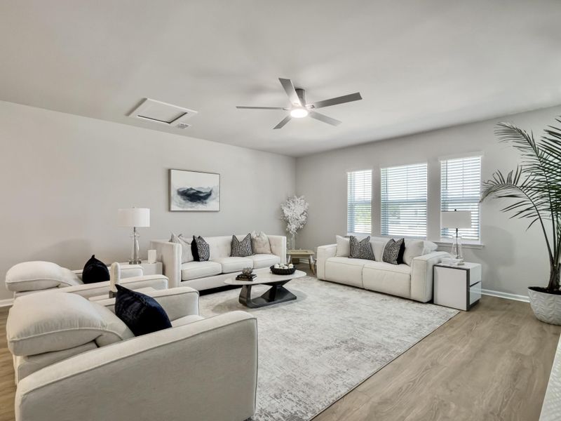 Furnished interior view inside a new home in The Groves of Berkeley, Moncks Corner (Image 29).