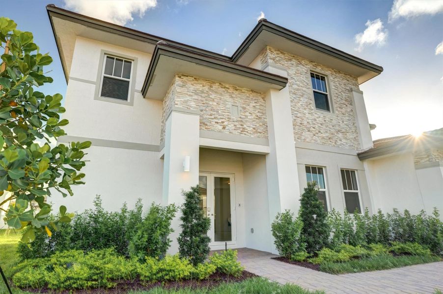Front exterior of a new home in , Davie, FL, highlighting curb appeal (Image 24).