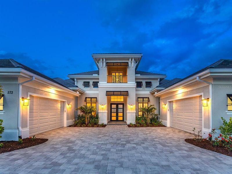 Front exterior of a new home in , Sarasota, FL, highlighting curb appeal (Image 29).
