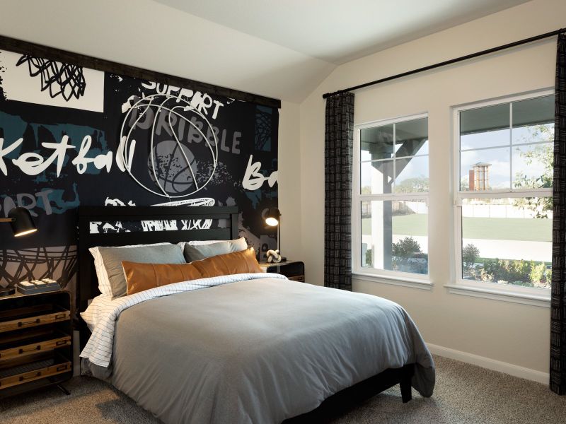 Spacious secondary bedrooms are perfect for guests.