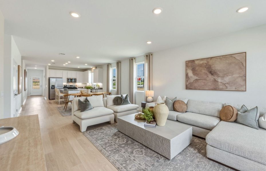 Representative furnished interior of a home built from the Hewitt by Centex in Vantage, San Marcos (Image 8).