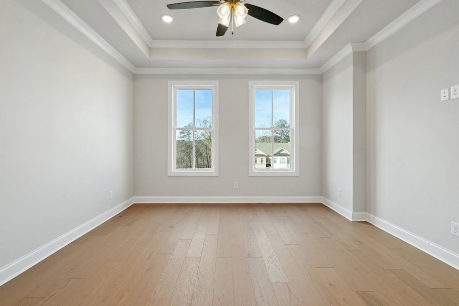 Representative unfurnished interior of a home built from the 
                        
                         by The Providence Group in Ward's Crossing Townhomes, Johns Creek (Image 19).