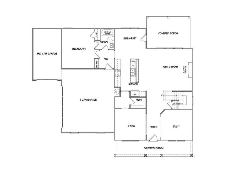 2D floor plan layout of this home in , Good Hope, GA (Image 3).
