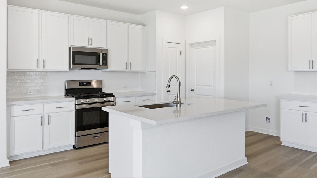 Furnished interior view inside a new home in Sky Ridge, San Marcos (Image 11).