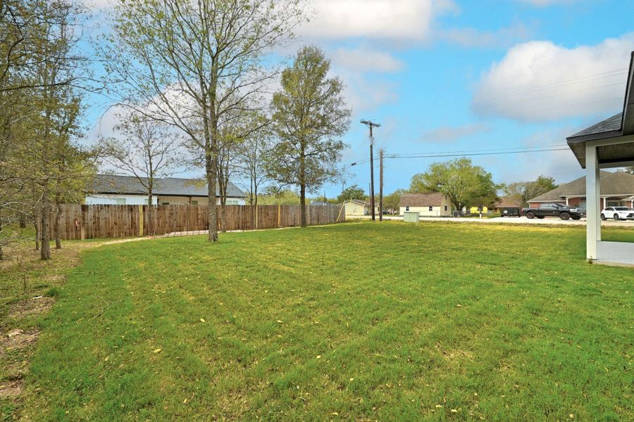 Exterior details and patio area of a home in , Bastrop (Image 25).
