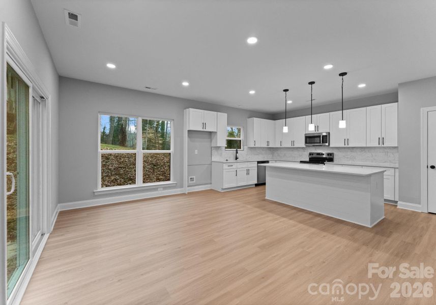 Dining Area & Living Room