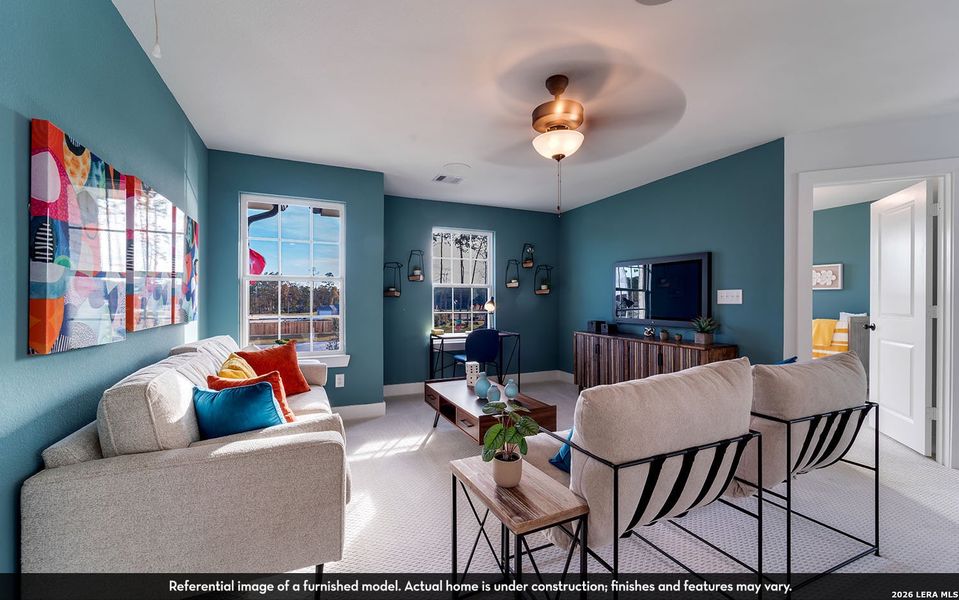 Furnished interior view inside a new home in Red Hawk Landing, San Antonio (Image 15).