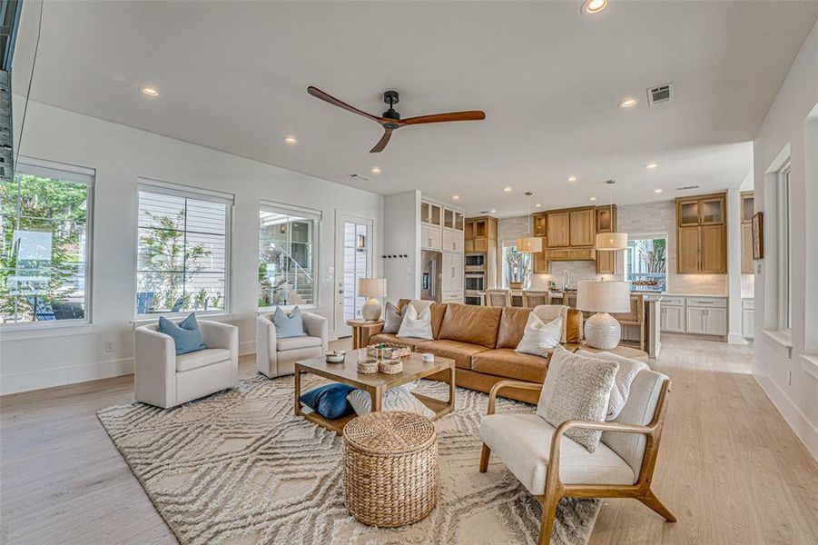 Furnished interior view inside a new home in , Eustace (Image 16).