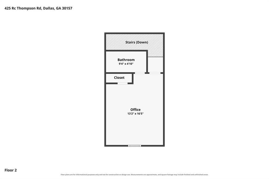2D floor plan layout of this home in , Dallas, GA (Image 5).