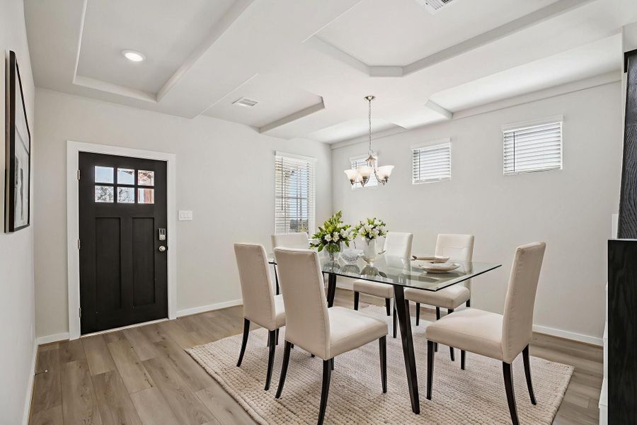 Photo is not of the actual home, but is an inspirational photo of builder’s model home and may depict options, furnishings, and/or decorator features that are not included