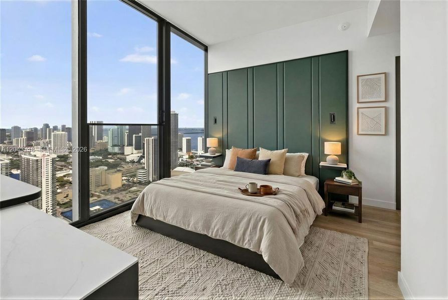 Furnished interior view inside a new home in , Miami (Image 3). Furnished interior view inside a new home in , Miami (Image 3).