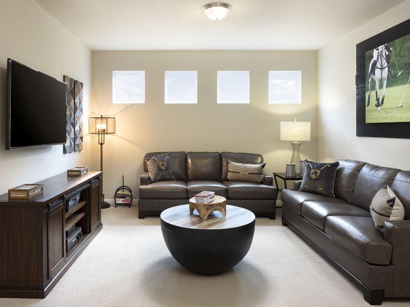 Furnished interior view inside a new home in Kemah Crossing - City Series, Kemah (Image 4). Furnished interior view inside a new home in Kemah Crossing - City Series, Kemah (Image 4).