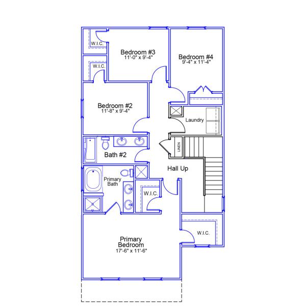 2D floor plan layout of this home in Bluefield, Lexington, SC (Image 3).