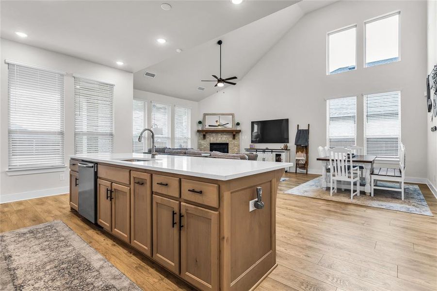 Furnished interior view inside a new home in , Fate (Image 4). Furnished interior view inside a new home in , Fate (Image 4).