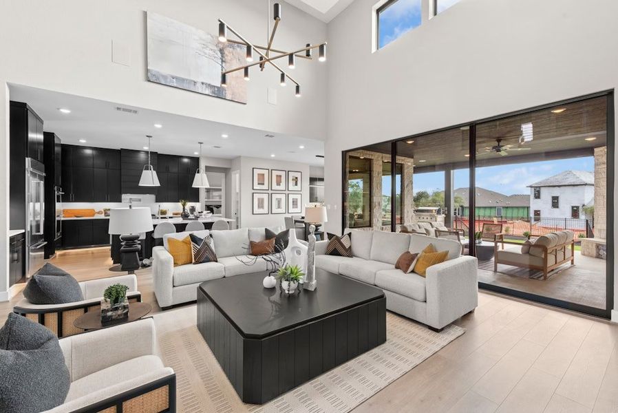 Representative furnished interior of a home built from the Emory by Scott Felder Homes in Caliterra, Dripping Springs (Image 12). Representative furnished interior of a home built from the Emory by Scott Felder Homes in Caliterra, Dripping Springs (Image 12).