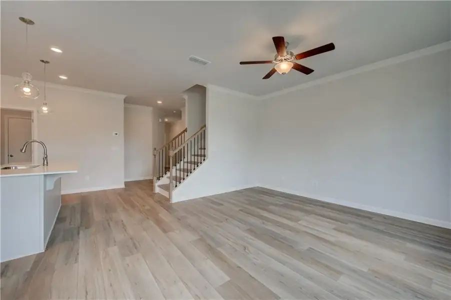 Spacious, unfurnished interior of a new home in Langley Overlook, Loganville (Image 21). Spacious, unfurnished interior of a new home in Langley Overlook, Loganville (Image 21).