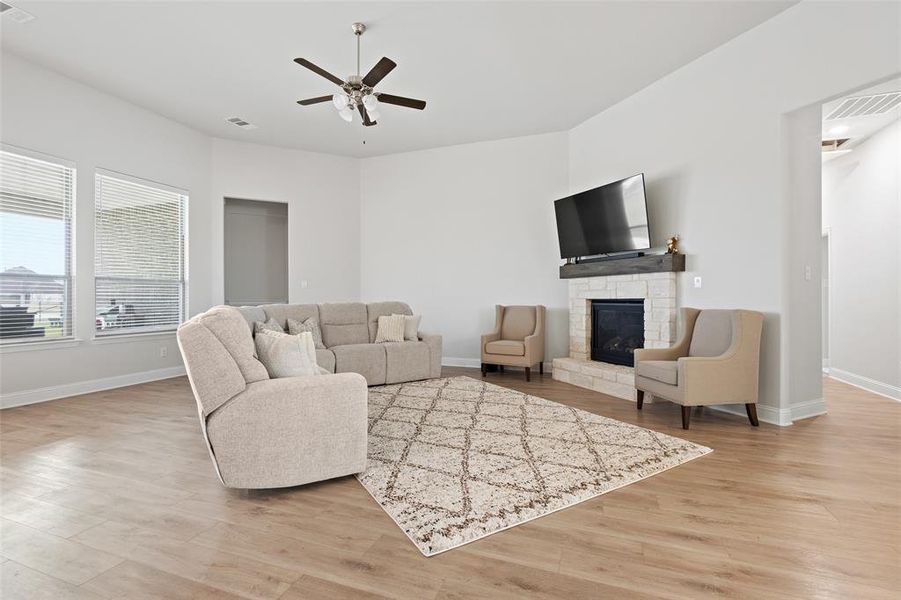 Furnished interior view inside a new home in , Greenville (Image 32).