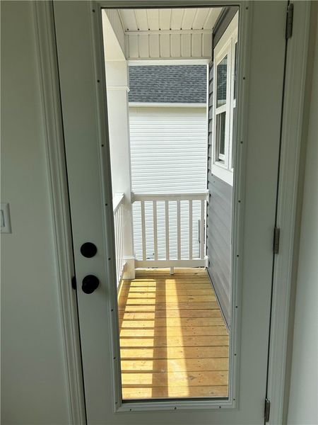 Exterior details and patio area of a home in Brownstone Park, Easley (Image 2).