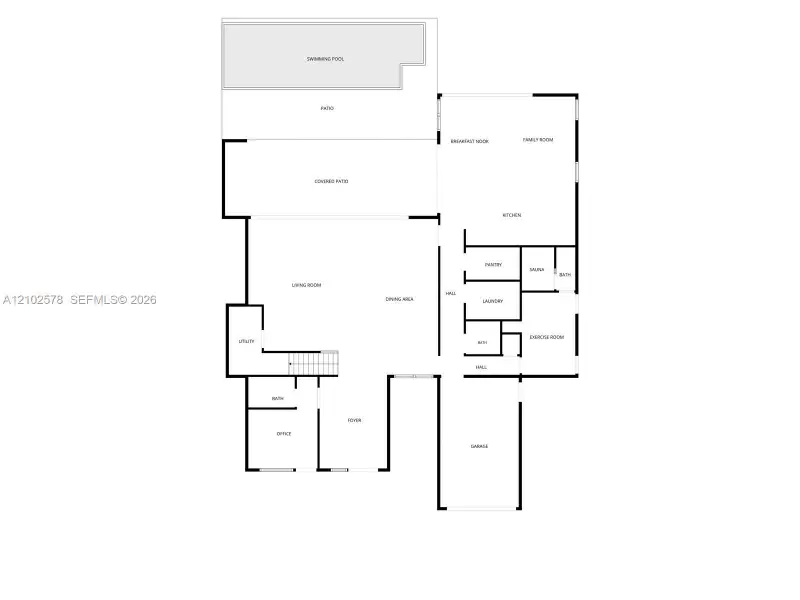 2D floor plan layout of this home in , Miami, FL (Image 5).