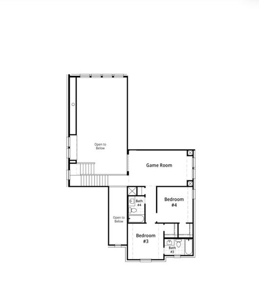 2D floor plan layout for the Fordham by Highland Homes in Landmark, Denton, TX (Image 4). 2D floor plan layout for the Fordham by Highland Homes in Landmark, Denton, TX (Image 4).
