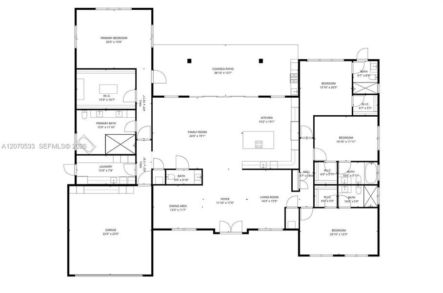 2D floor plan layout of this home in , Miami, FL (Image 5). 2D floor plan layout of this home in , Miami, FL (Image 5).