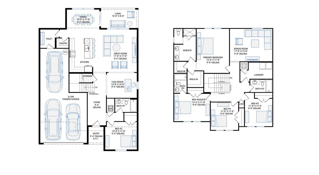 2D floor plan layout for the Margate by Cardel Homes in Waterset, Apollo Beach, FL (Image 2). 2D floor plan layout for the Margate by Cardel Homes in Waterset, Apollo Beach, FL (Image 2).