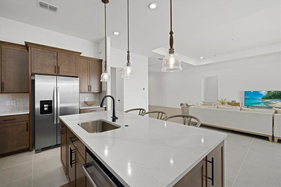 Furnished interior view inside a new home in , Lakewood Ranch (Image 8). Furnished interior view inside a new home in , Lakewood Ranch (Image 8).